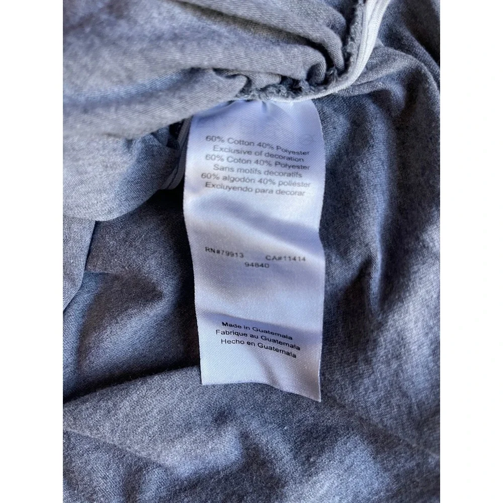 Motherhood Maternity Soccer Graphic Long Sleeve‎ Ruched Sides Top L